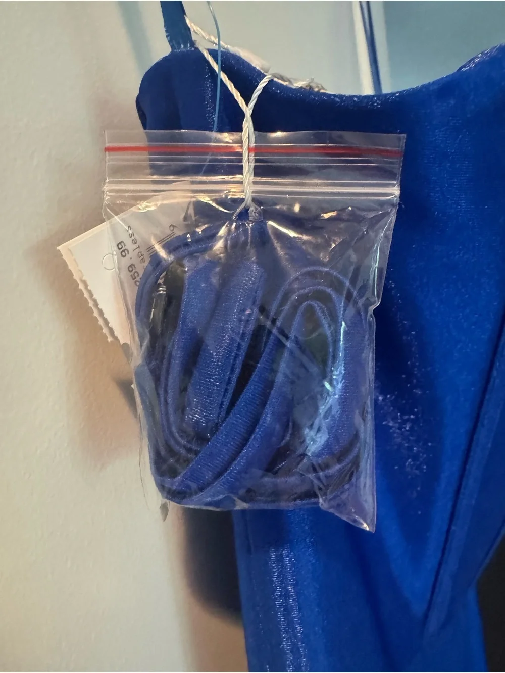 Strapless Royal Blue Evening Gown XL